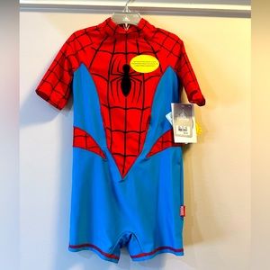 Spider-Man Boys swimsuit with UPF 50+ sun protection. Size 2